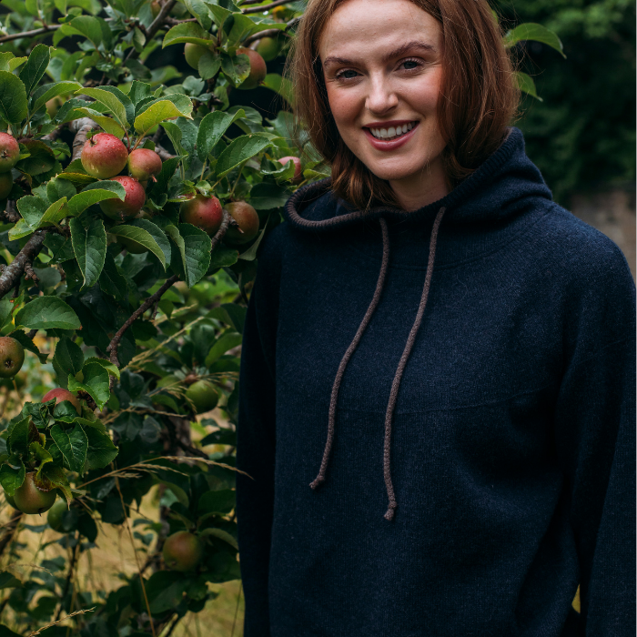 eribé Corry Hoody Sweater Indigo Melange