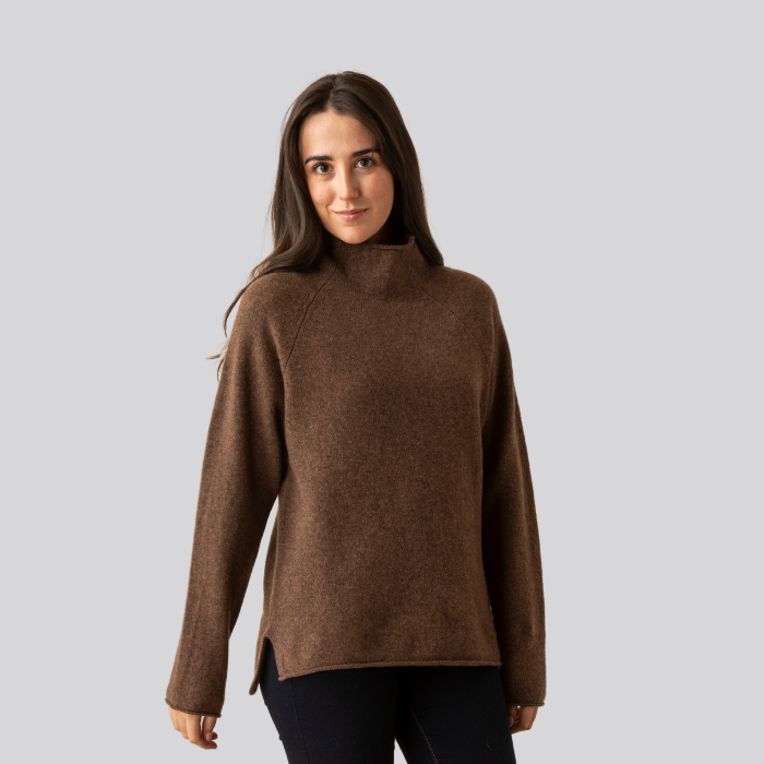 eribé Corry Ladies Raglan Sweater Tobacco