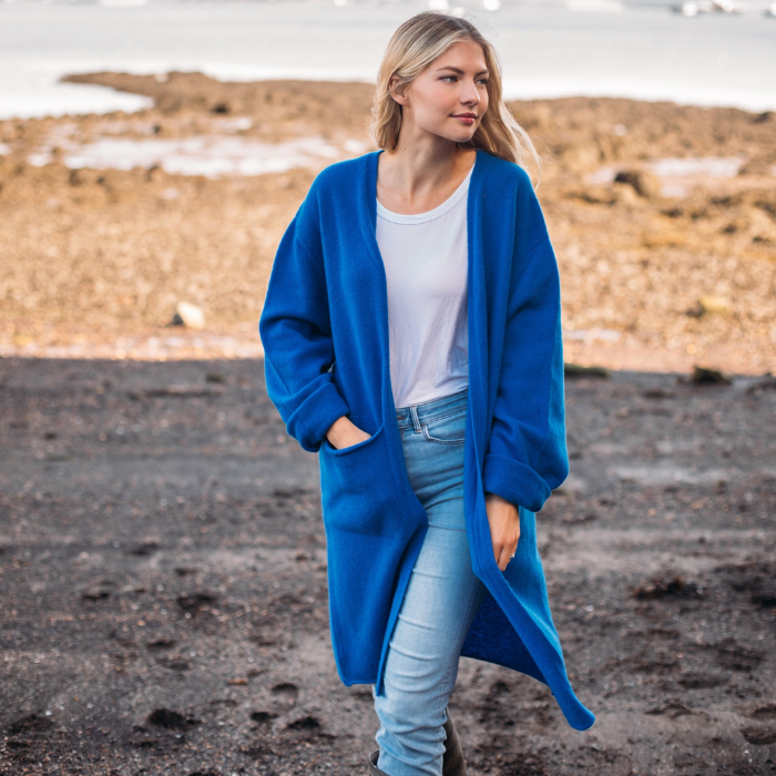 eribé Corry Long Cardigan Speedwell