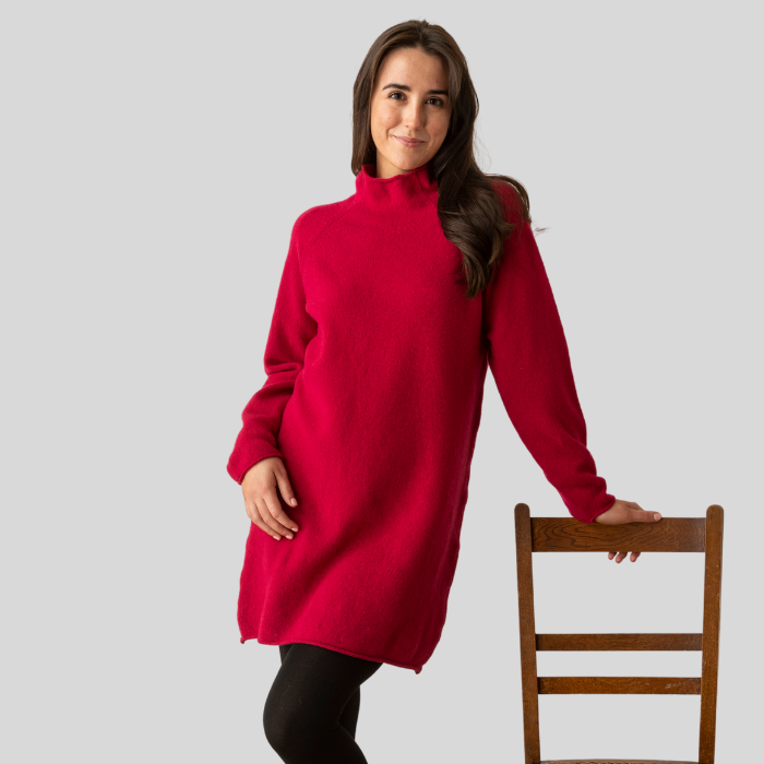 eribé Corry Sweater Dress Ruby