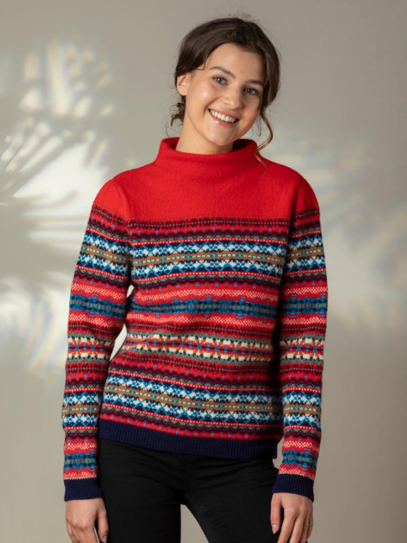 eribé Kinross High Neck Sweater Onyx