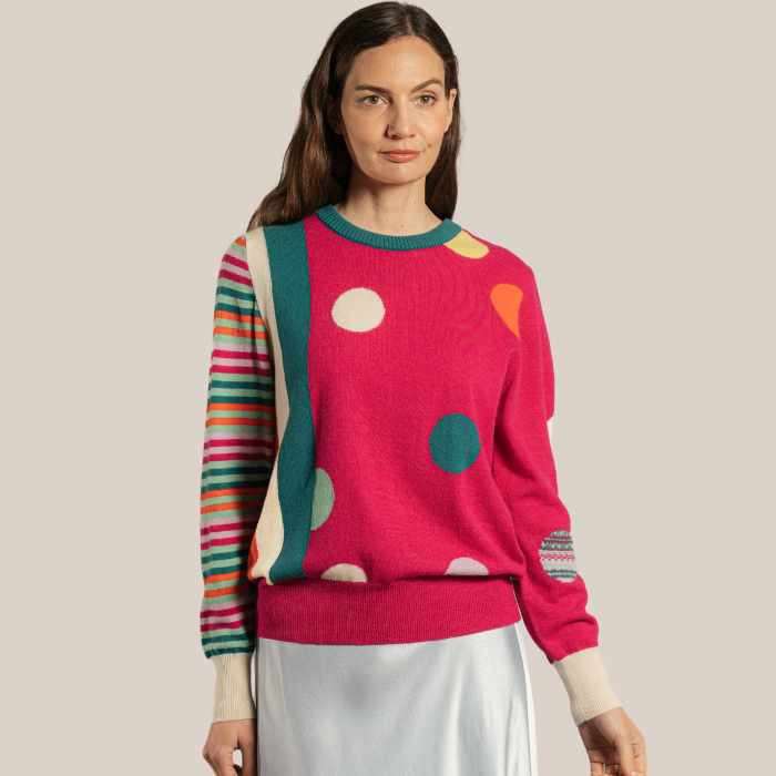 Eribé Melrose Stripe And Dot Sweater
