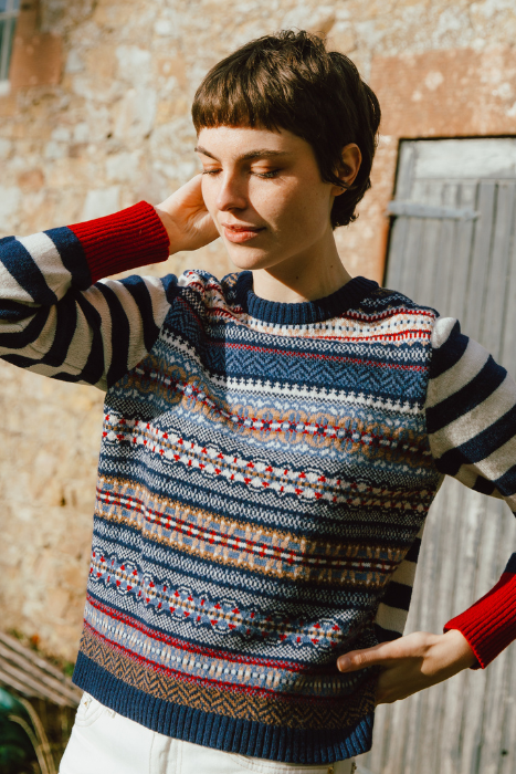 eribé Stobo Fairisle Sweater - Reversible