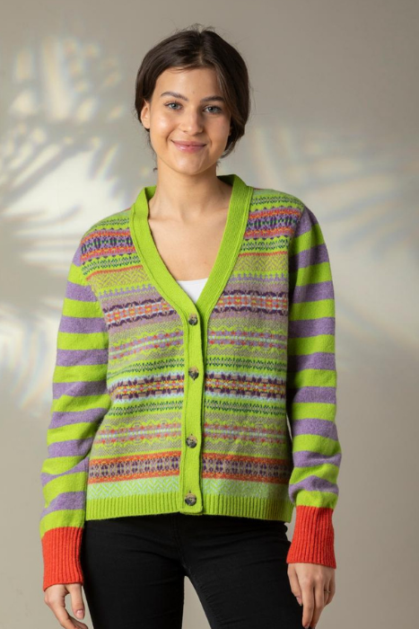 Eribé Stobo Fairisle Vee Cardigan