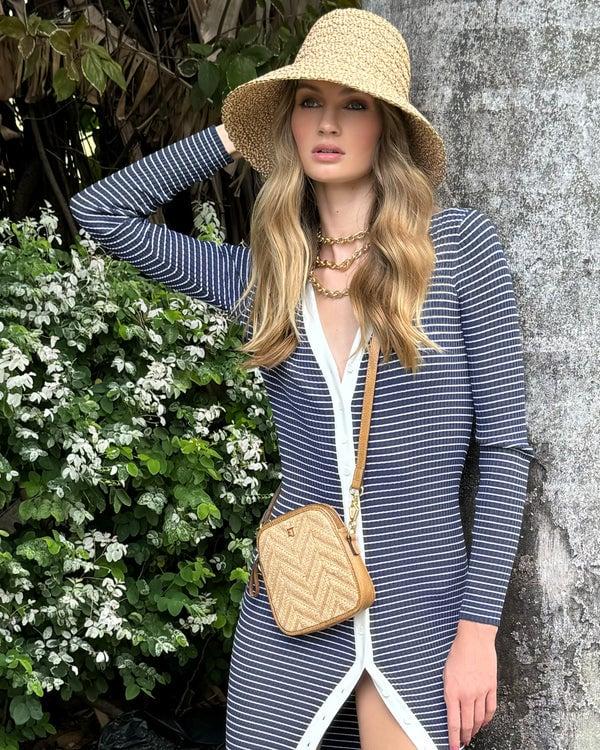 Eric Javits Alli Raffia Peanut