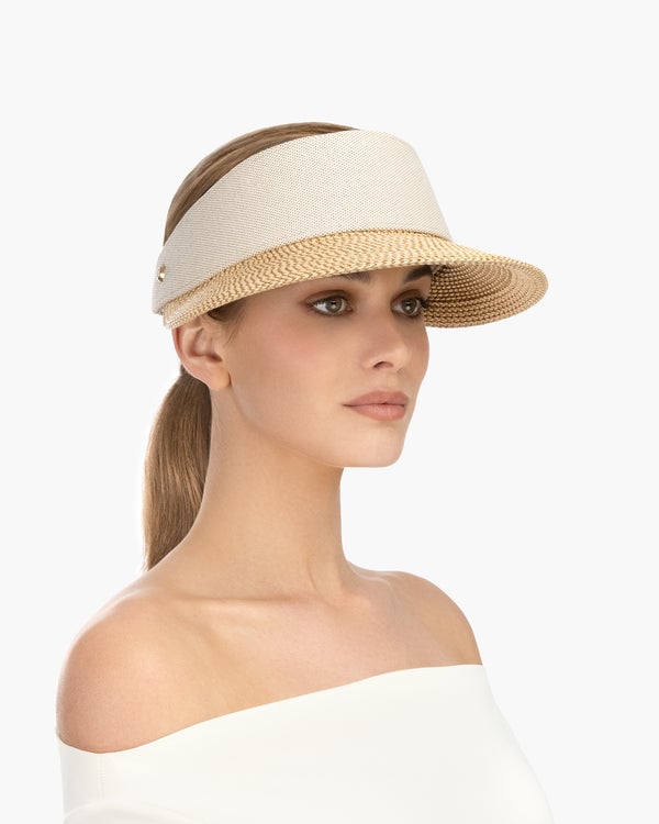 Eric Javits Arles Champ Visor Peanut/Oatmeal