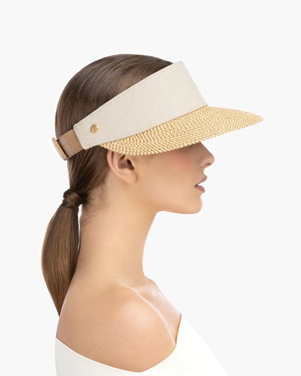 Eric Javits Arles Champ Visor Peanut/Oatmeal