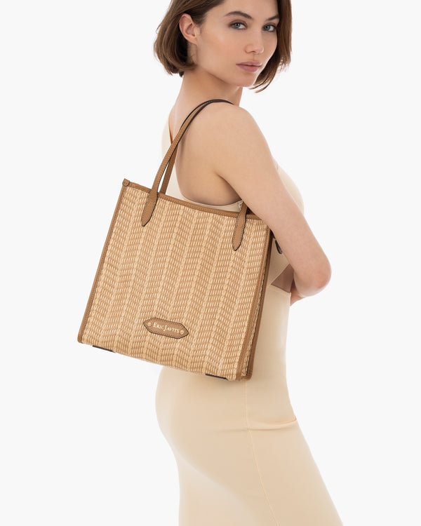 Eric Javits Biza Shoulder Tote Peanut