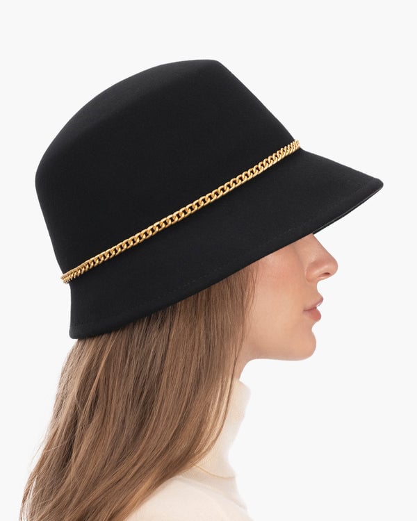 Eric Javits Chain Cloche Black