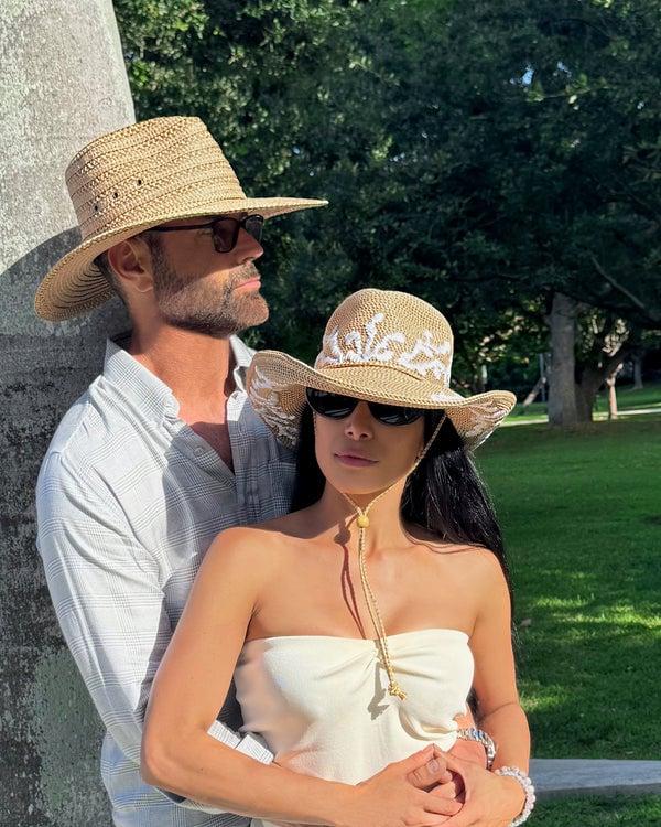 Eric Javits Coral Corral Peanut/White