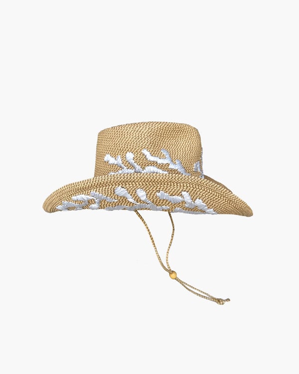 Eric Javits Coral Corral Peanut/White