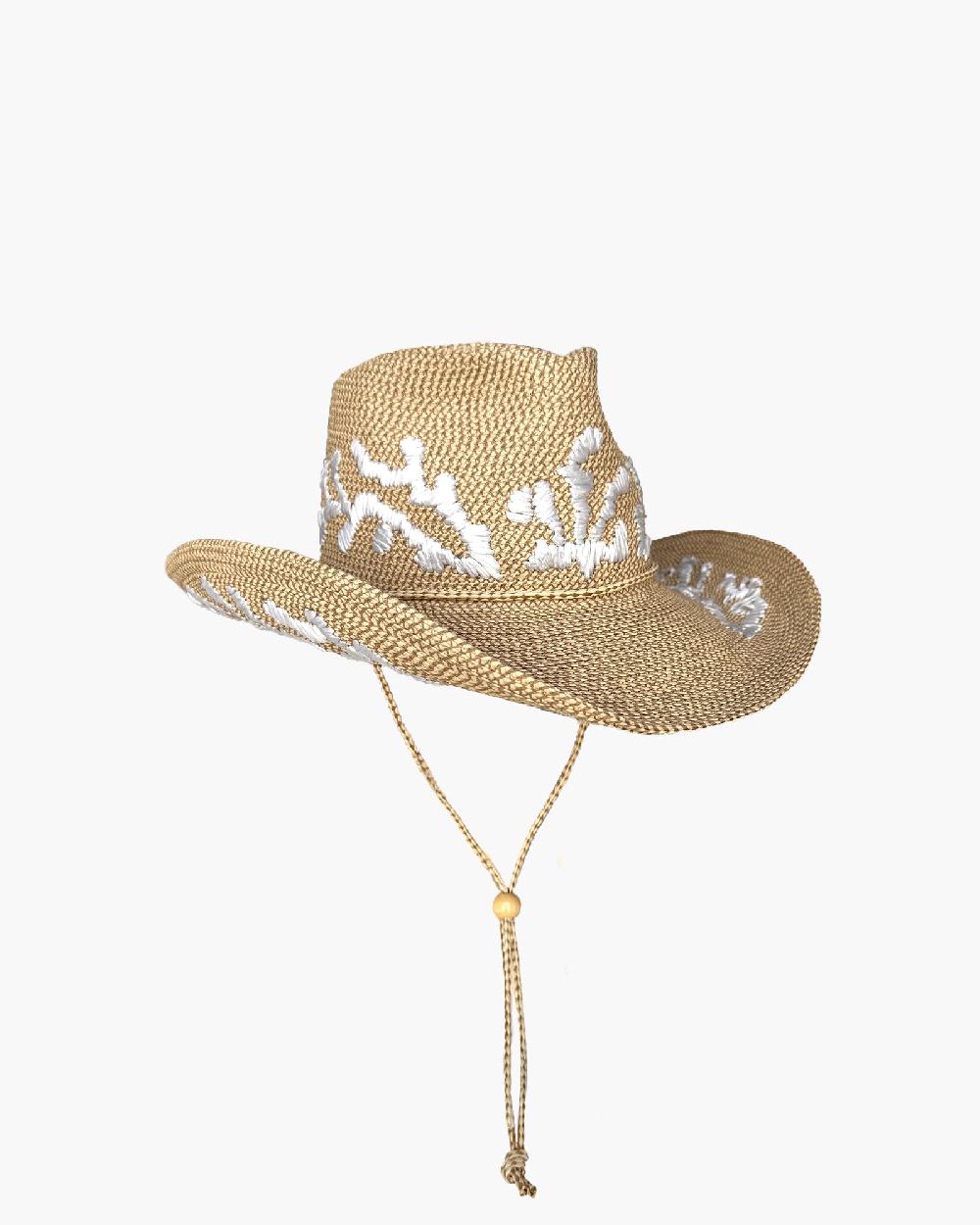 Eric Javits Coral Corral Peanut/White