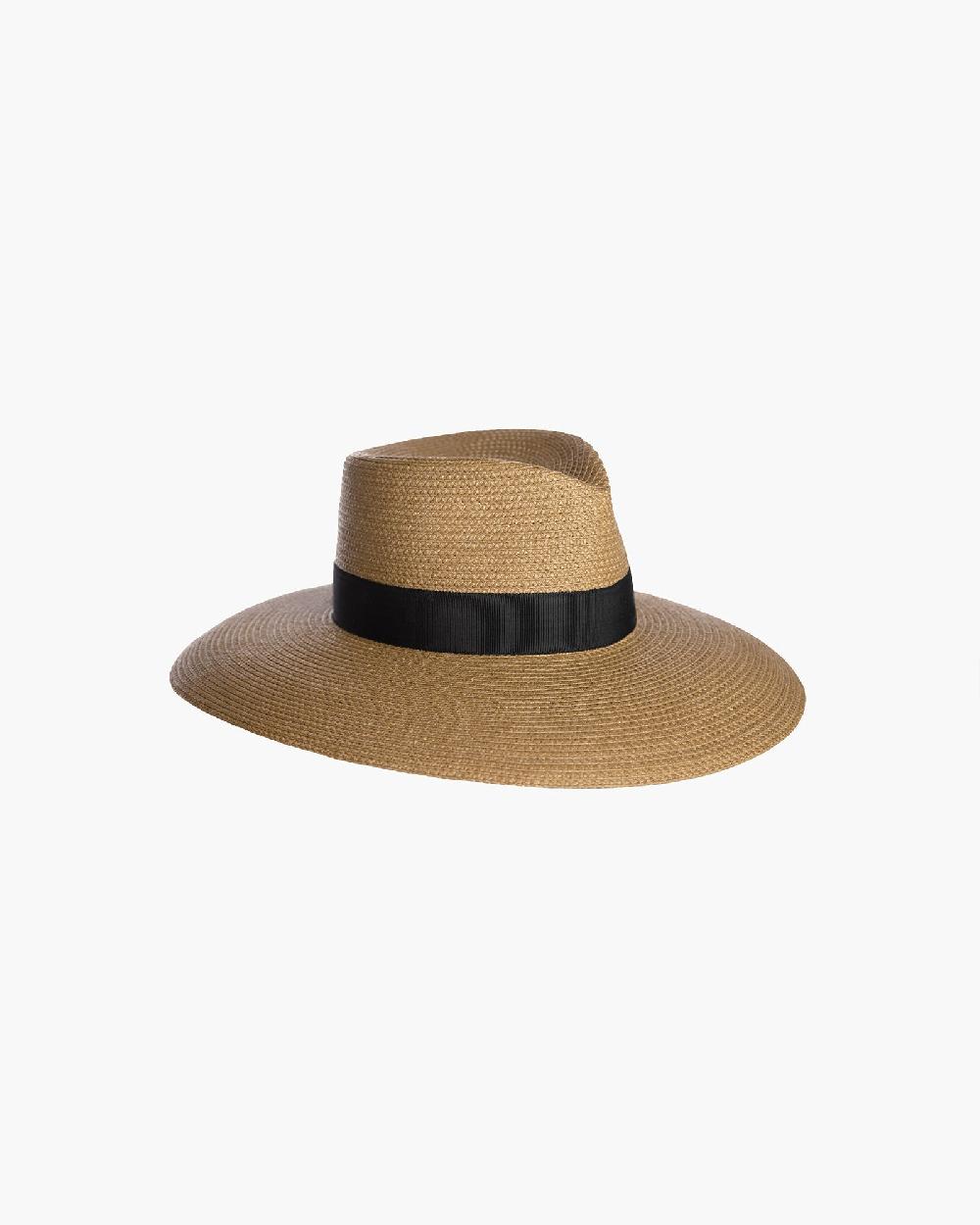 Eric Javits Daphne Fedora Hat Natural/Black