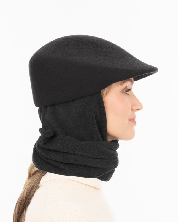 Eric Javits Duckie W/ Scarf Black