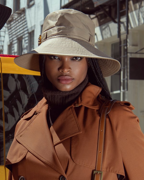 Eric Javits Kaya Rain Hat Black Check