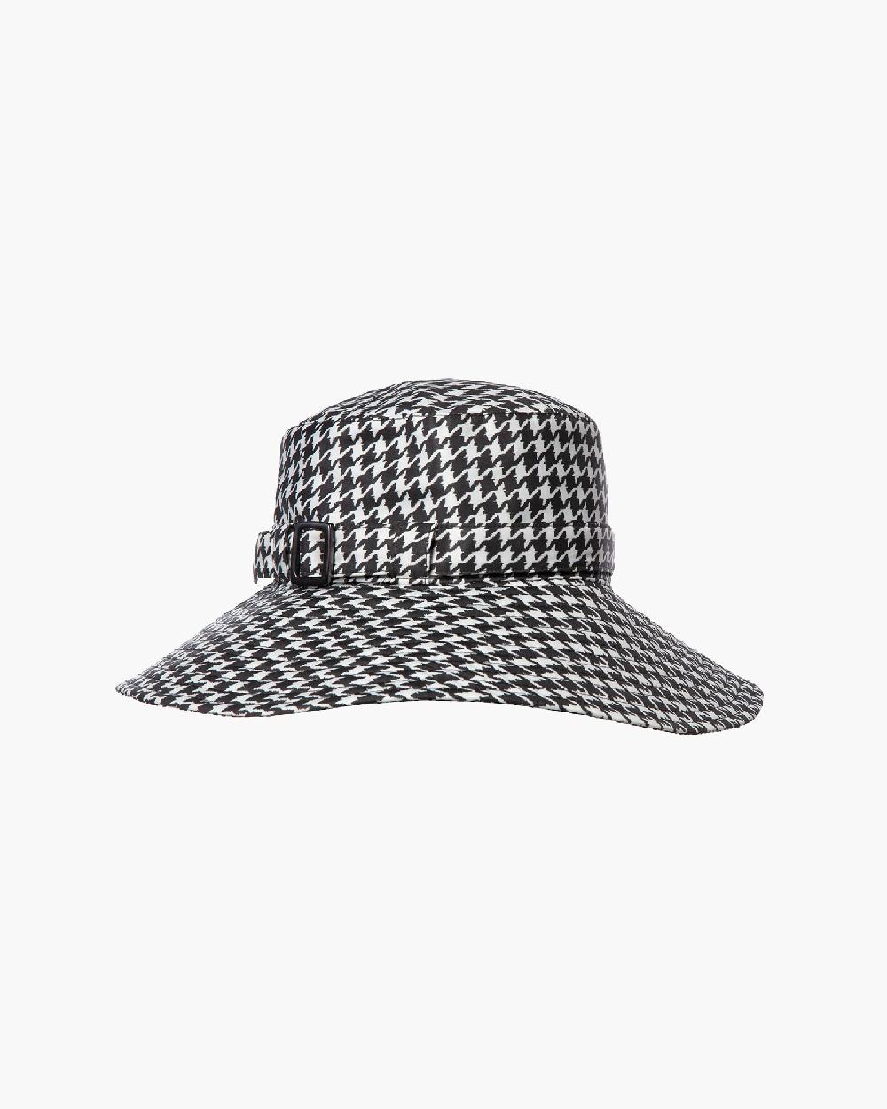 Eric Javits Kaya Rain Hat Black Check