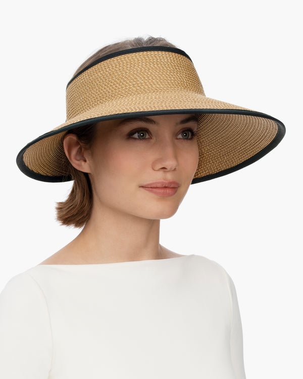 Eric Javits Lil Squishee® Visor Natural/Black