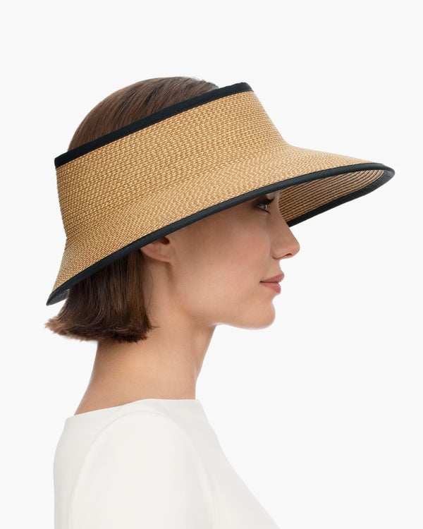 Eric Javits Lil Squishee® Visor Natural/Black