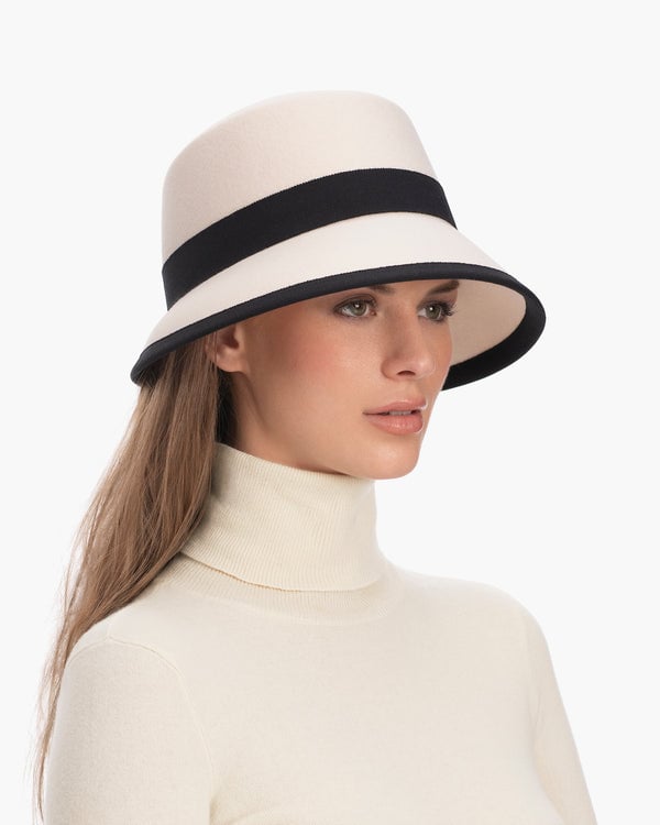 Eric Javits Lilly Off-White/Black