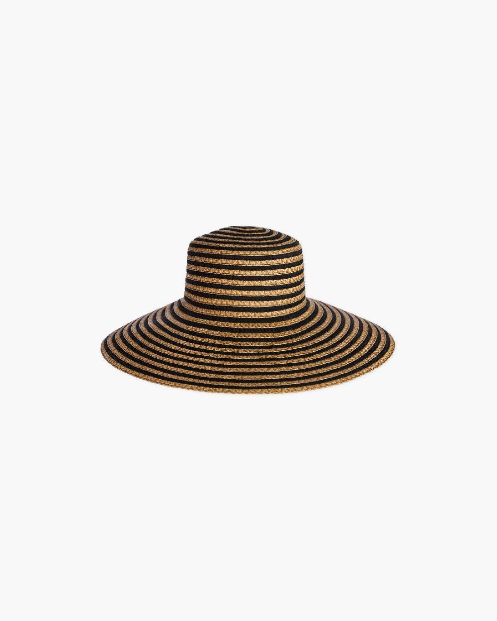 Eric Javits Margot Straw Hat Black Mix