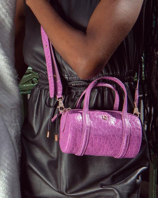 Eric Javits Mini Duffel - Final Sale Lavender