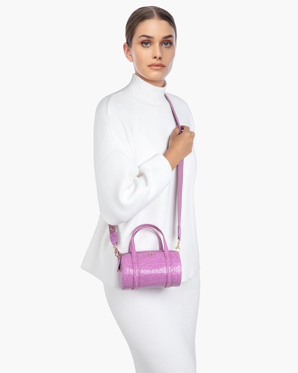 Eric Javits Mini Duffel - Final Sale Lavender
