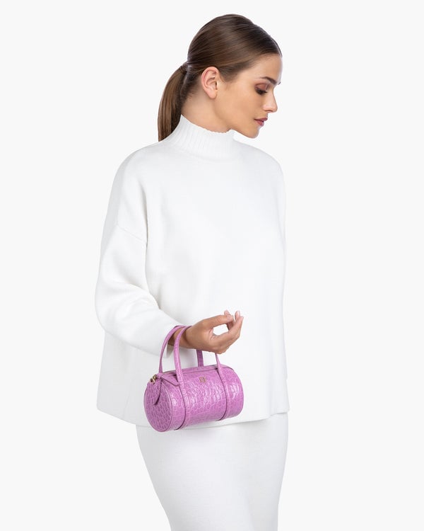 Eric Javits Mini Duffel - Final Sale Lavender