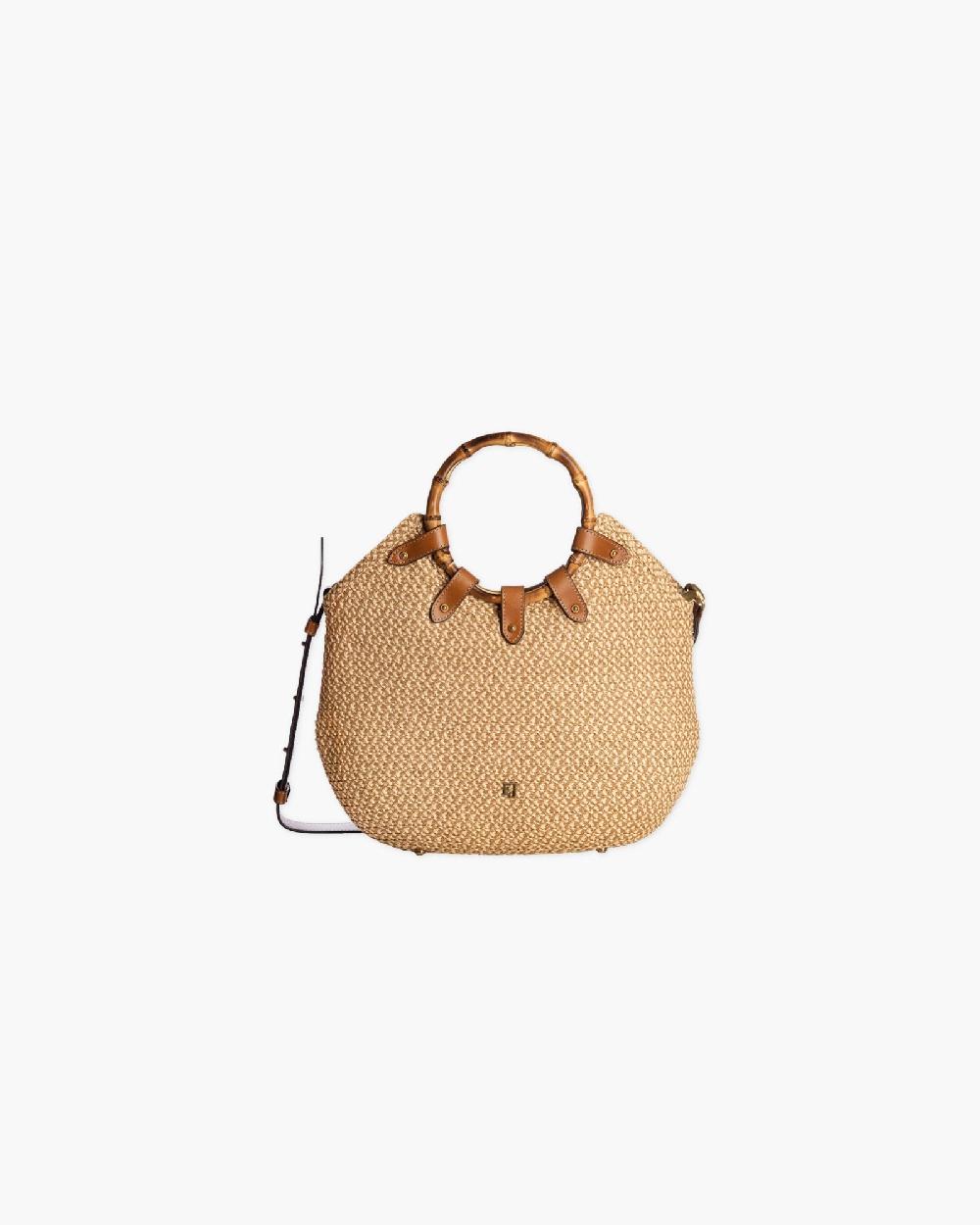 Eric Javits My Way Straw Bag OriginalPeanut