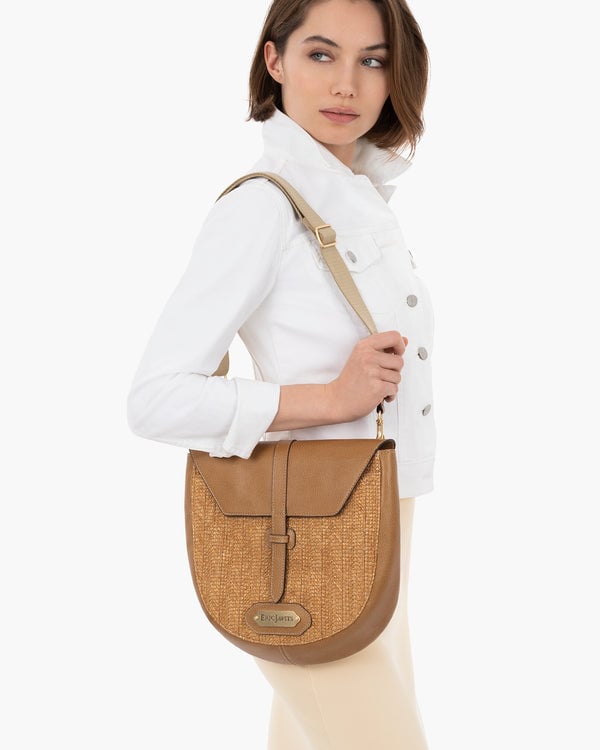 Eric Javits Palm Pouch Butterscotch