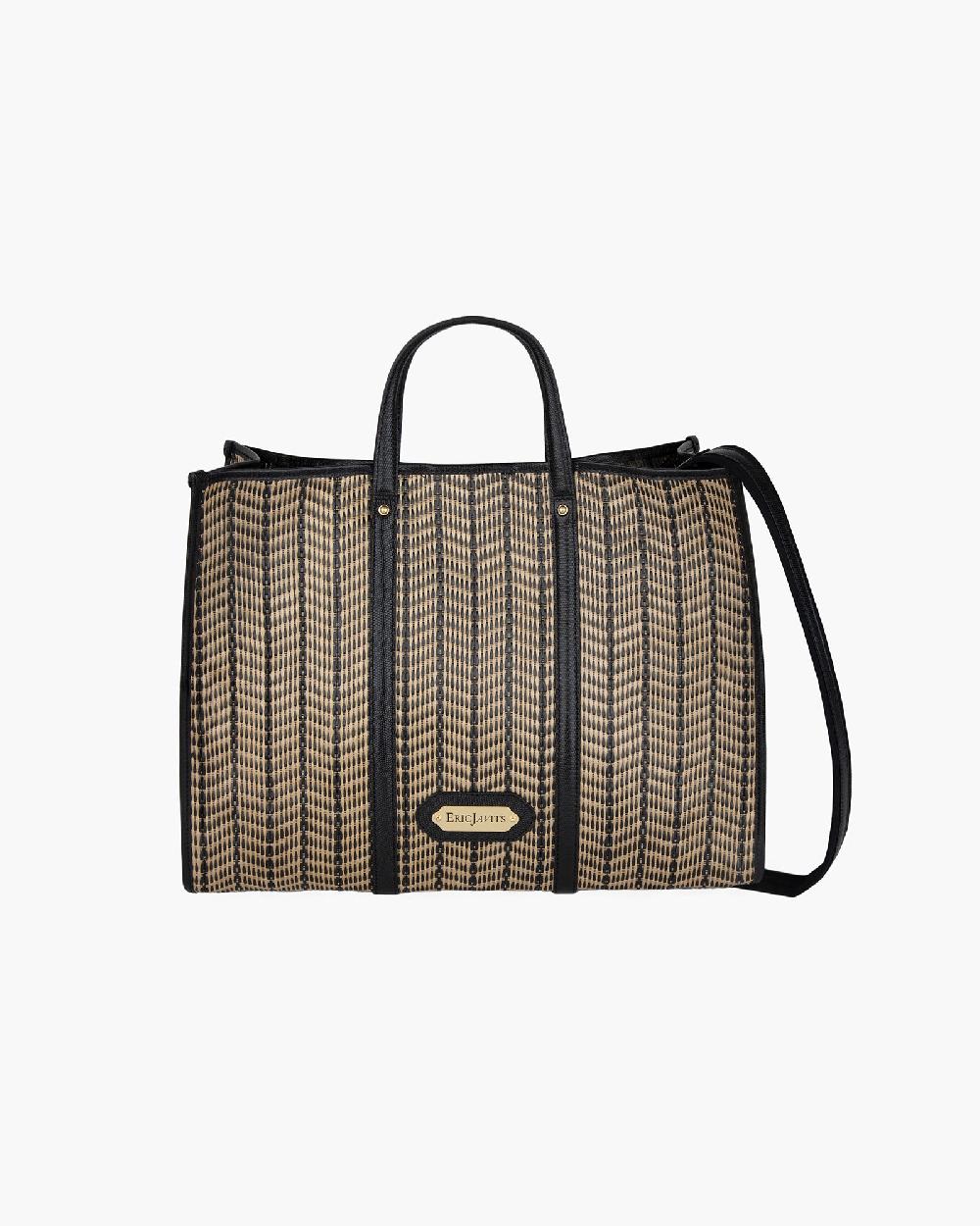 Eric Javits Palm Tote Black Mix