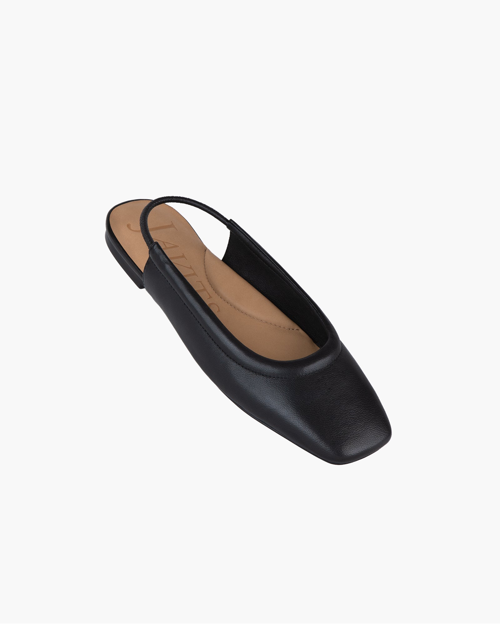 Eric Javits Peyton Leather Flat Shoes Black