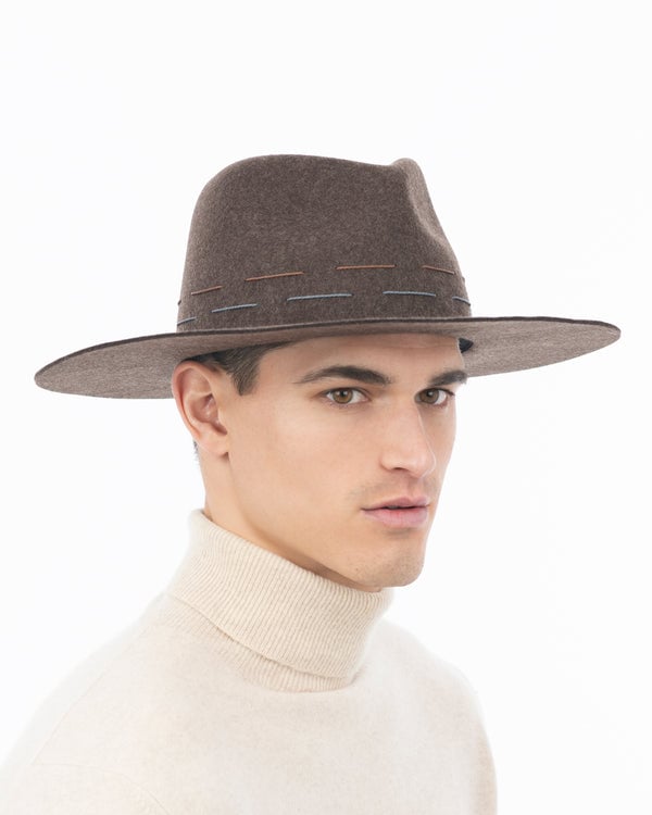 Eric Javits Pike Hat For Men Brown Mix