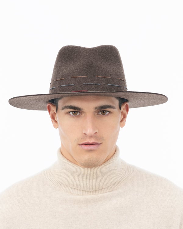Eric Javits Pike Hat For Men Brown Mix