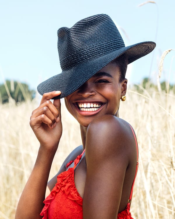 Eric Javits Squishee® Bayou Fedora Hat Black