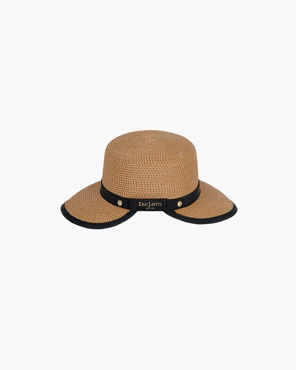 Eric Javits Squishee® Cap Natural/Black