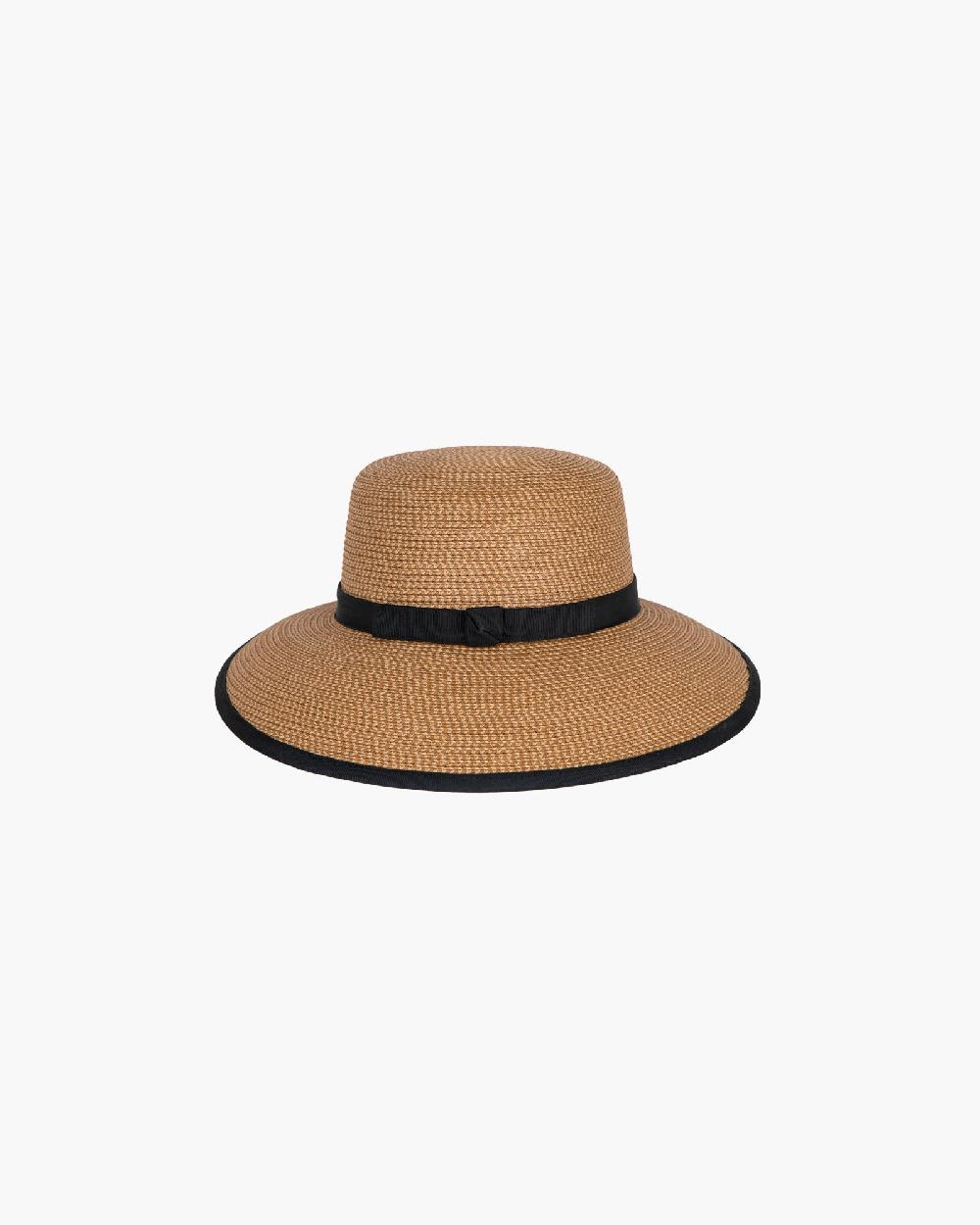 Eric Javits Squishee® Cap Natural/Black