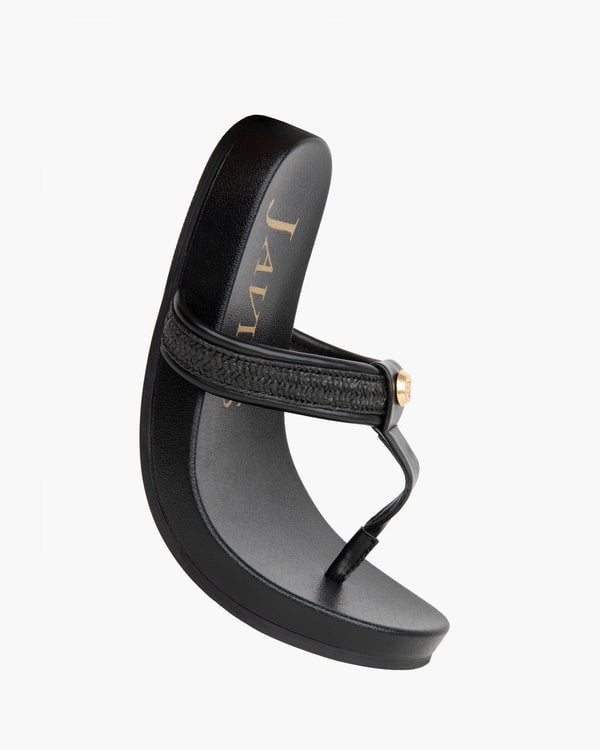 Eric Javits Squishee® Flip Flop Black 6