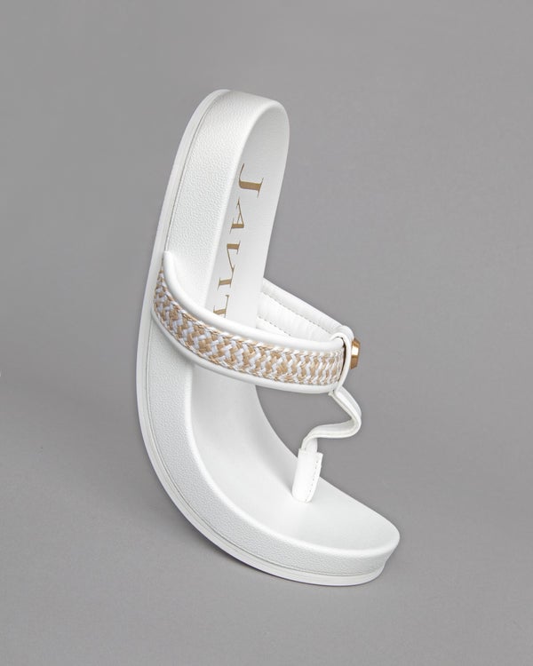 Eric Javits Squishee® Flip Flop White Mix 6