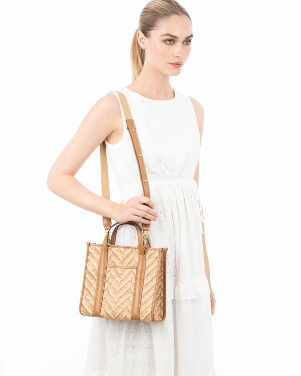 Eric Javits Toto Raffia Peanut