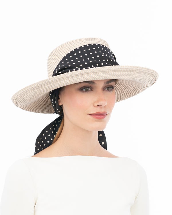 Eric Javits Twilly Billy Cream/Black Dot