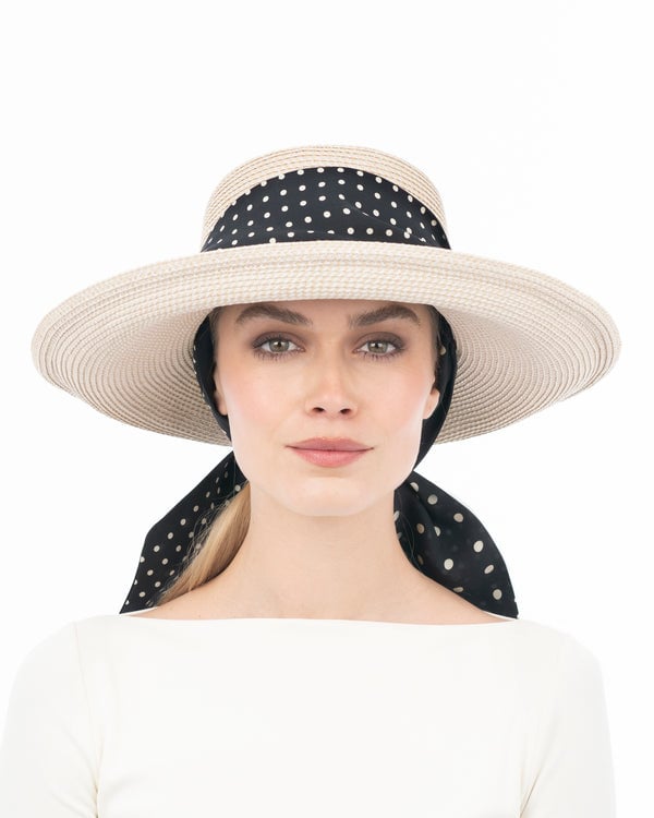 Eric Javits Twilly Billy Cream/Black Dot