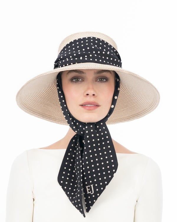 Eric Javits Twilly Billy Cream/Black Dot