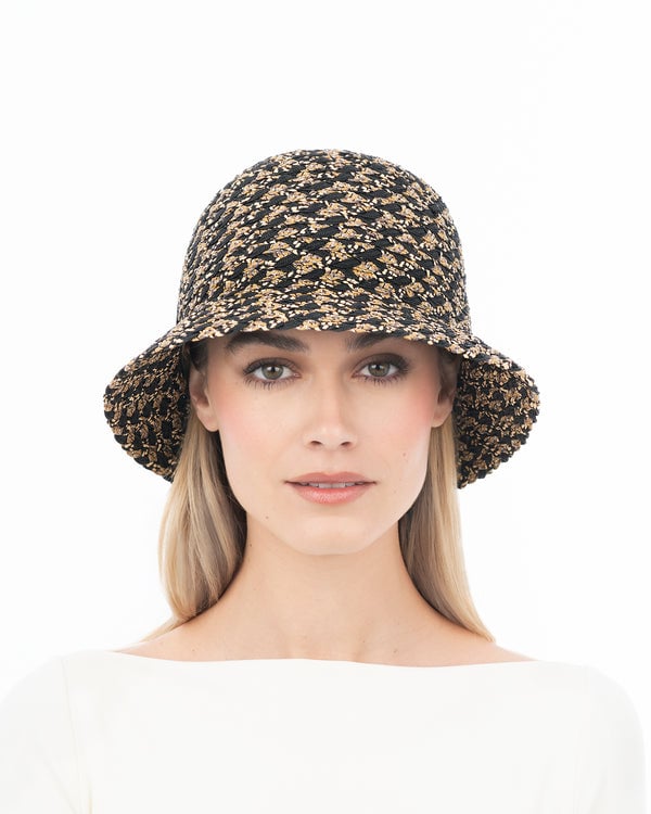 Eric Javits Woven Pith Black Mix