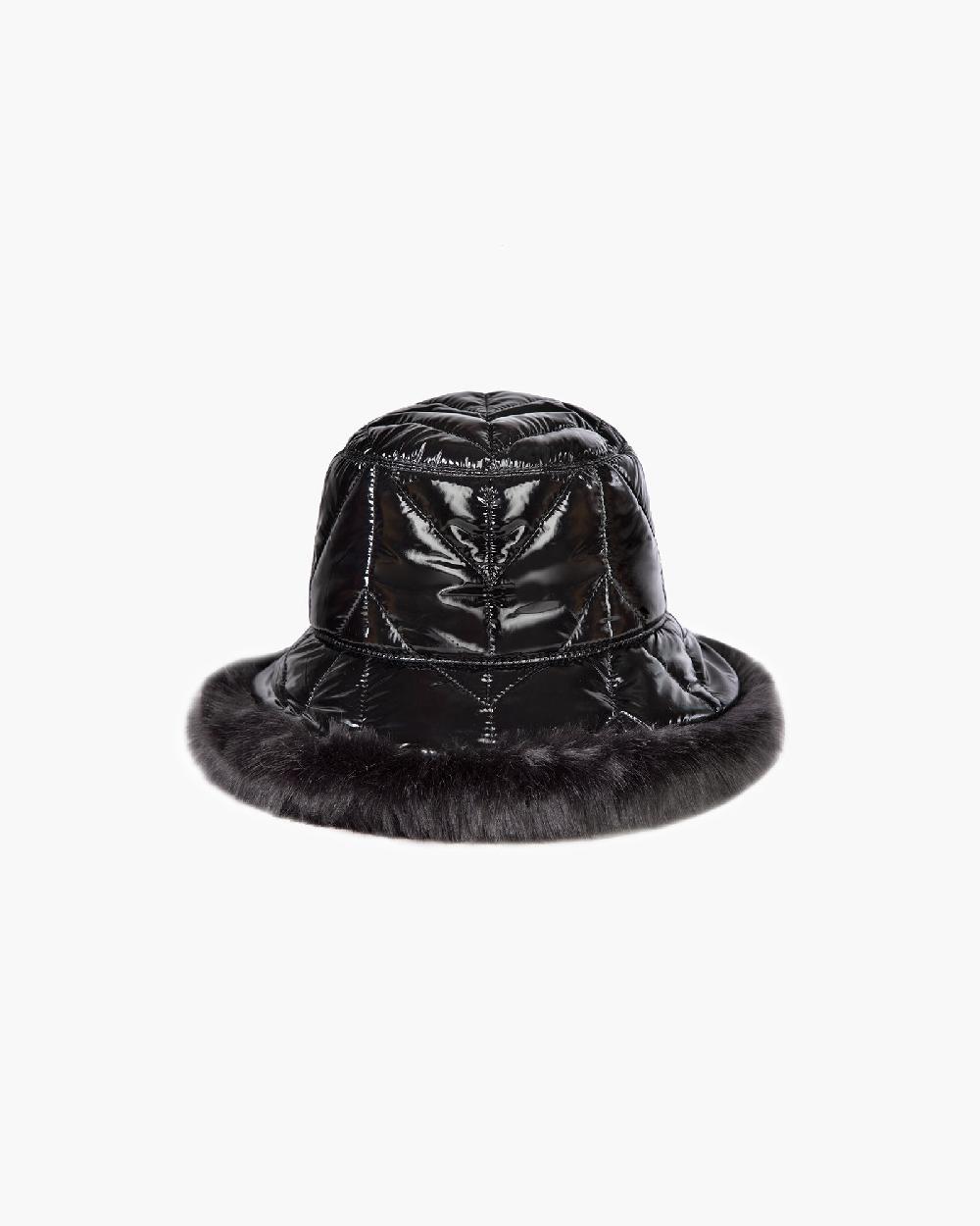 Eric Javits Invincible Winter Puffer Bucket Hat Black