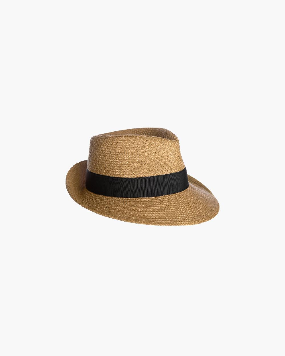 Eric Javits Squishee® Classic Fedora Natural/Black