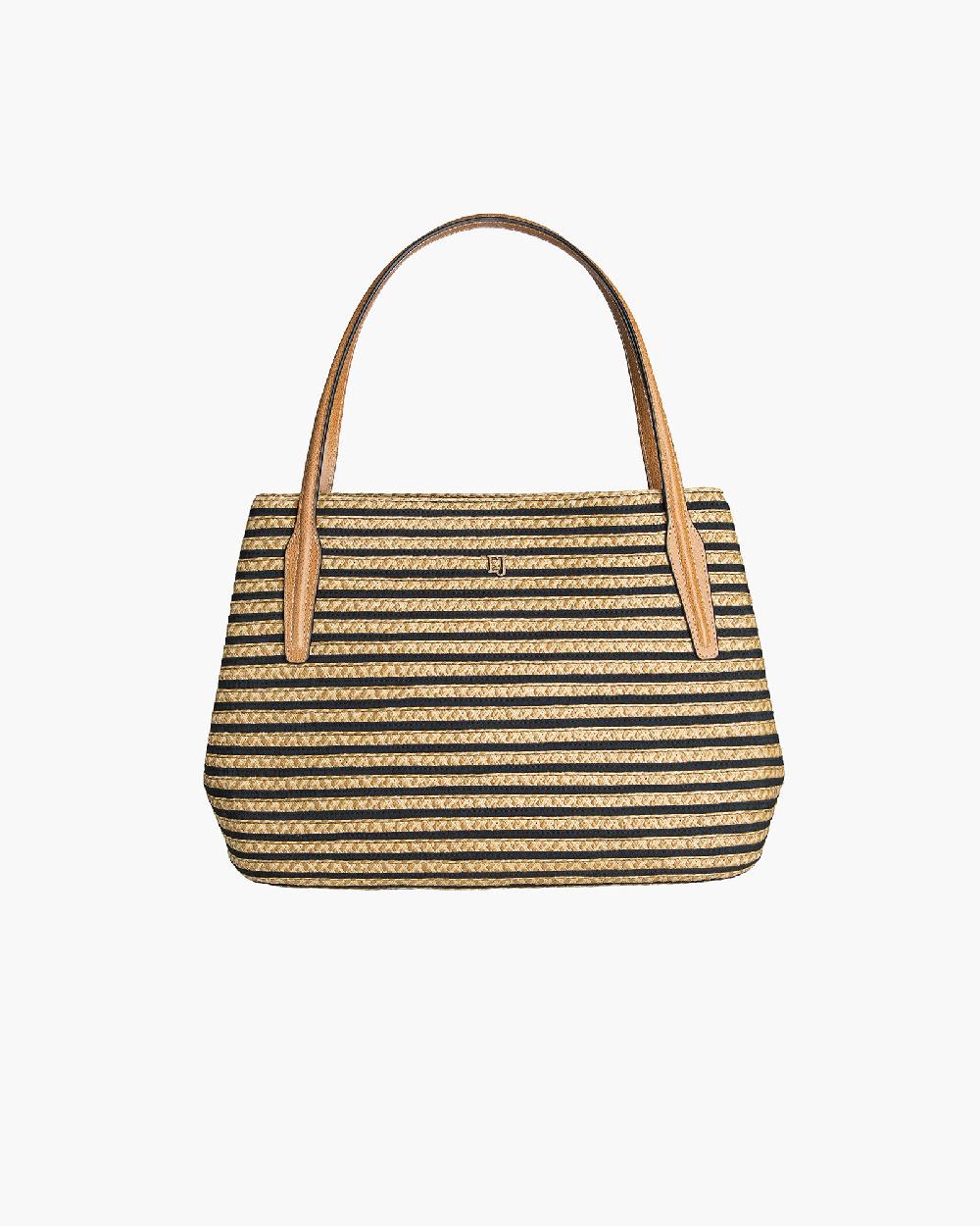 Eric Javits Squishee® Isla Straw Bag Black Mix Black Mix