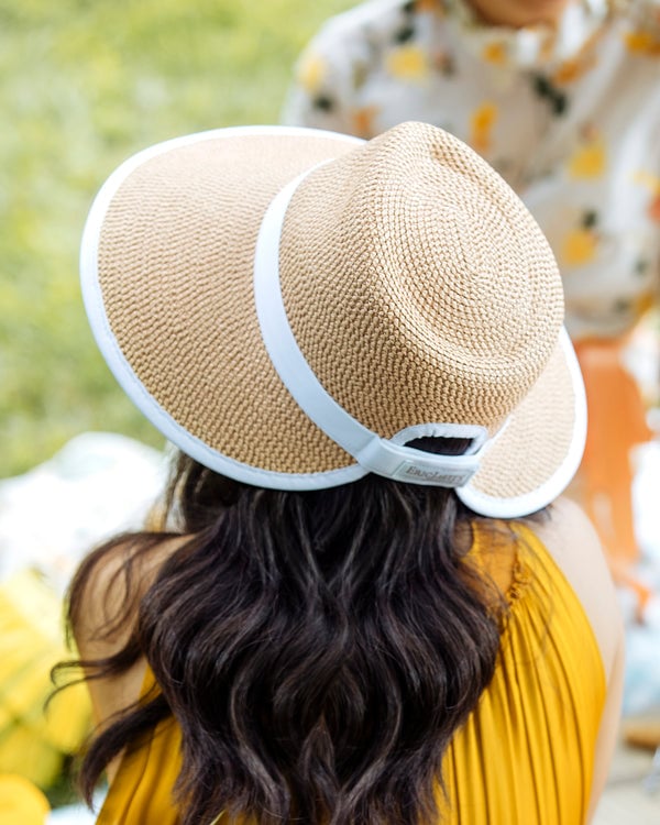 Eric Javits Suncrest Visor Peanut White Peanut/White