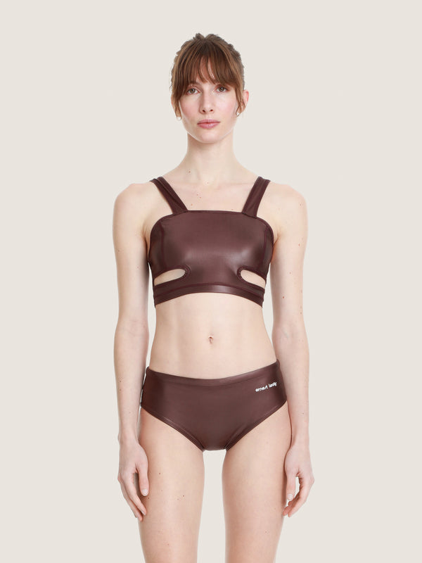 Ernest Leoty Bas De Maillot De Bain Matière Lamée