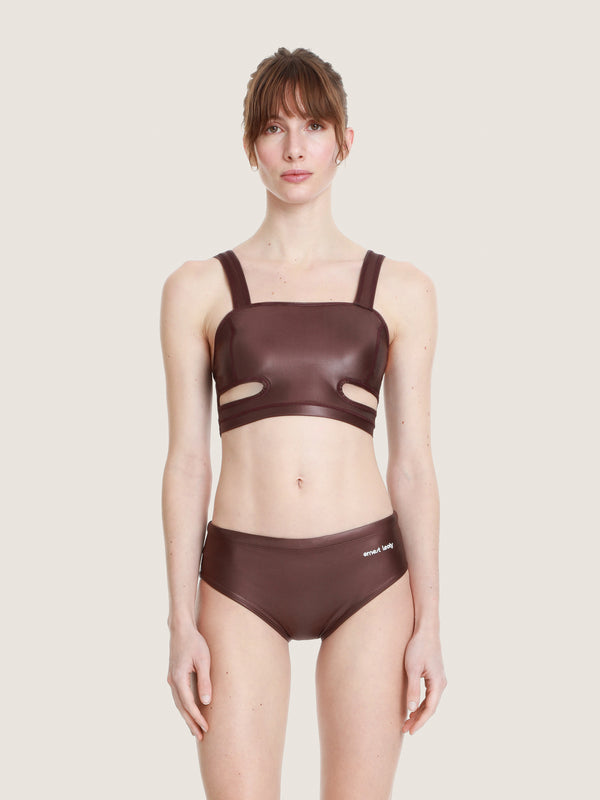 Ernest Leoty Haut De Maillot Avec Découpe Lamé