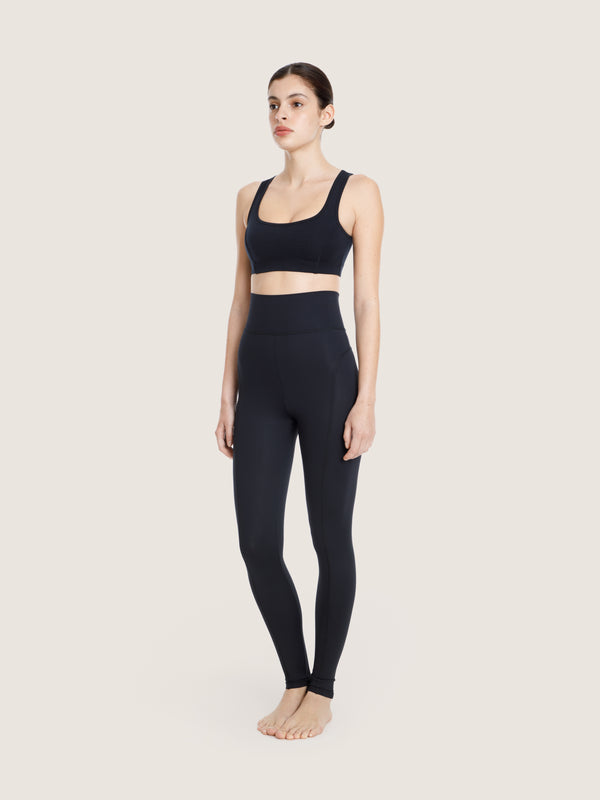 Ernest Leoty Legging Ceinture Large Et Détail Coutures